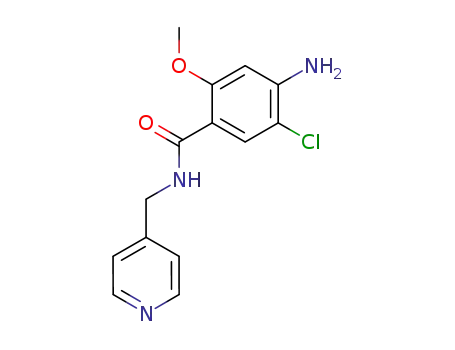 Molecular Structure of 199479-30-6 (Benzamide, 4-amino-5-chloro-2-methoxy-N-(4-pyridinylmethyl)-)