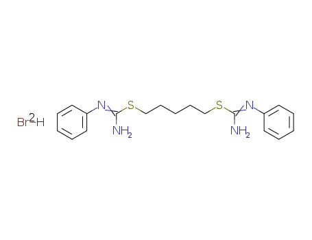 N-phenyl-1-[5-(N-phenylcarbamimidoyl)sulfanylpentylsulfanyl]methanimidamide cas  856-51-9