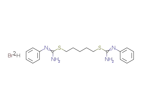 N-phenyl-1-[5-(N-phenylcarbamimidoyl)sulfanylpentylsulfanyl]methanimidamide
