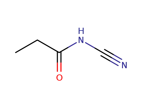 Molecular Structure of 5634-64-0 (propionylcyanamide)