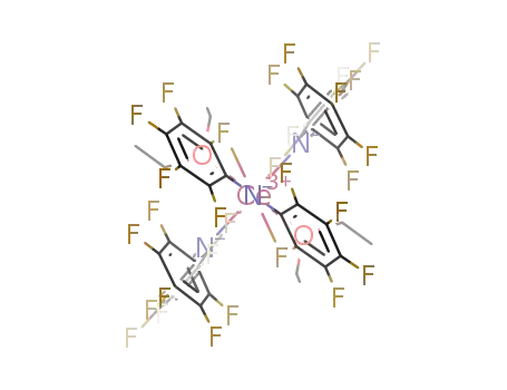 Molecular Structure of 1445605-48-0 (Ce(decafluorodiphenylamide)<SUB>3</SUB>(diethyl ether)<SUB>2</SUB>)