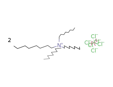 Molecular Structure of 16905-80-9 (bis(tetra-n-octylammonium)hexachloridoplatinum(IV))