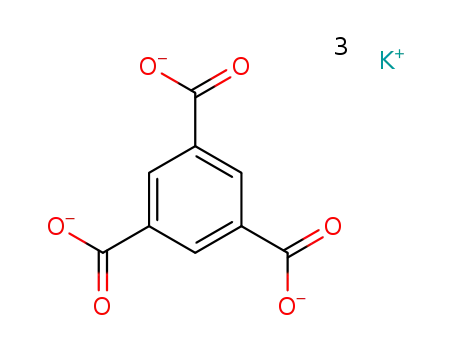 Molecular Structure of 33189-81-0 (1,3,5-Benzenetricarboxylic acid, potassium salt)