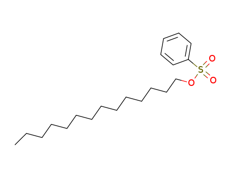Molecular Structure of 69867-72-7 (1-Tetradecanol, benzenesulfonate)