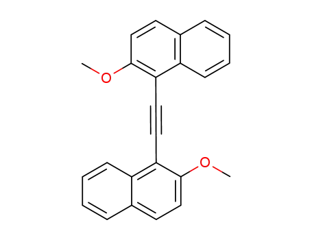 Molecular Structure of 36322-00-6 (Naphthalene, 1,1'-(1,2-ethynediyl)bis[2-methoxy-)