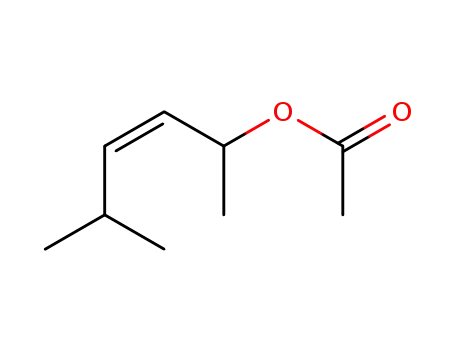 Molecular Structure of 146513-39-5 (3-Hexen-2-ol, 5-methyl-, acetate, (Z)-)