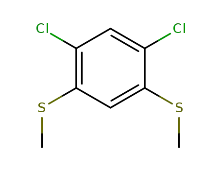 Molecular Structure of 78176-67-7 (Benzene, 1,5-dichloro-2,4-bis(methylthio)-)