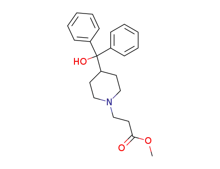 3-[4-(α-hydroxy-benzhydryl)-piperidino]-propionic acid methyl ester