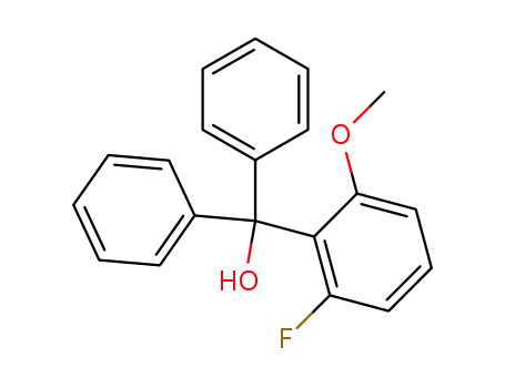 (2-fluoro-6-methoxy-phenyl)-diphenyl-methanol