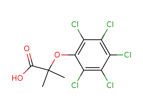α-pentachlorophenoxy-isobutyric acid