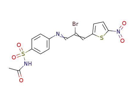 <i>N</i>-[2-bromo-3ξ-(5-nitro-[2]thienyl)-allylidene]-sulfanilic acid acetylamide