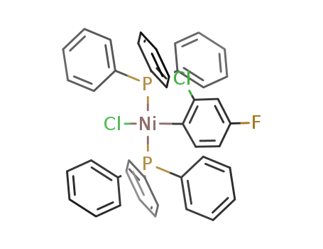 Molecular Structure of 114907-47-0 (Nickel, chloro(2-chloro-4-fluorophenyl)bis(triphenylphosphine)-)