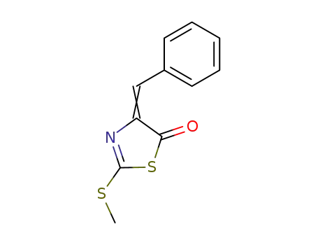 5(4H)-Thiazolone, 2-(methylthio)-4-(phenylmethylene)-