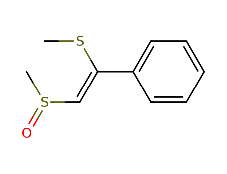 Molecular Structure of 62000-85-5 (Benzene, [2-(methylsulfinyl)-1-(methylthio)ethenyl]-, (Z)-)