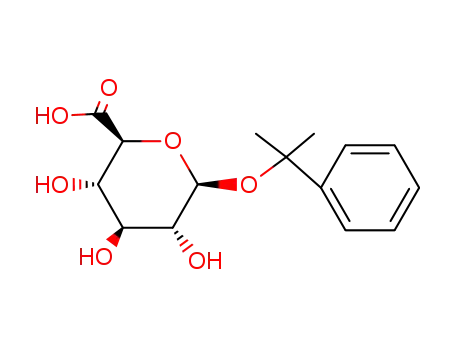 Molecular Structure of 106760-29-6 (2-phenyl-2-propyl glucuronide)