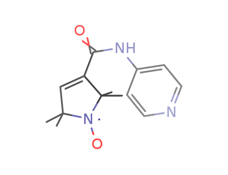Molecular Structure of 79991-39-2 (1H-Pyrrol-1-yloxy,
2,5-dihydro-2,2,5,5-tetramethyl-3-[(4-pyridinylamino)carbonyl]-)