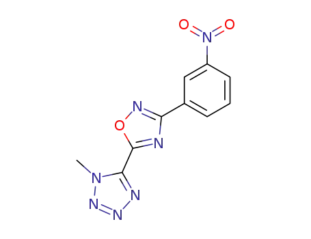 1-methyl-5-[3-(3-nitro-phenyl)-[1,2,4]oxadiazol-5-yl]-1<i>H</i>-tetrazole