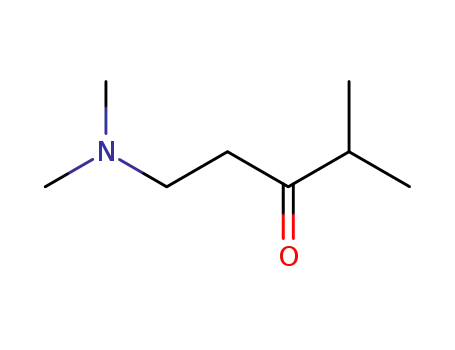 Molecular Structure of 5782-64-9 (3-Pentanone, 1-(dimethylamino)-4-methyl-)