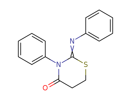 4H-1,3-Thiazin-4-one, tetrahydro-3-phenyl-2-(phenylimino)-