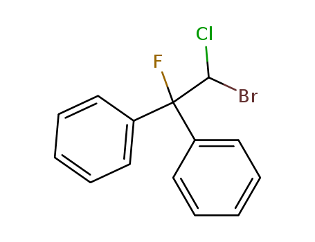 Molecular Structure of 59974-25-3 (Benzene, 1,1'-(2-bromo-2-chloro-1-fluoroethylidene)bis-)