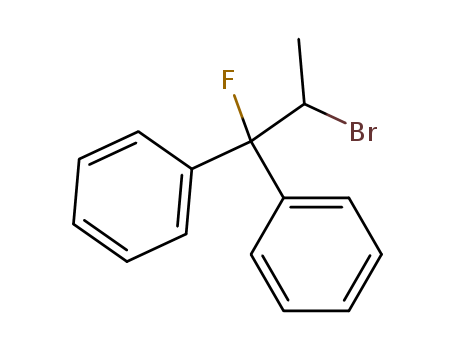 Molecular Structure of 59974-23-1 (Benzene, 1,1'-(2-bromo-1-fluoropropylidene)bis-)