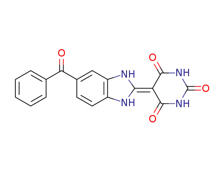 2,4,6(1H,3H,5H)-Pyrimidinetrione,
5-(5-benzoyl-1,3-dihydro-2H-benzimidazol-2-ylidene)-