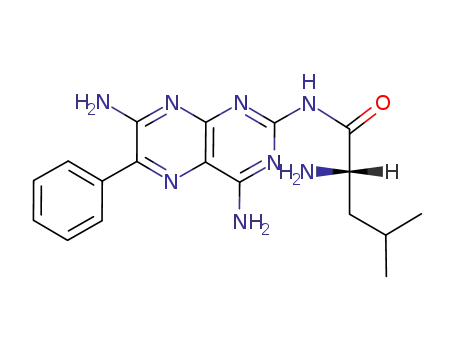 (S)-2-Amino-4-methyl-pentanoic acid (4,7-diamino-6-phenyl-pteridin-2-yl)-amide