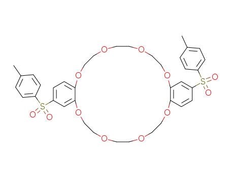 Molecular Structure of 121561-14-6 (m,m'-ditosyldibenzo-24-crown-8)