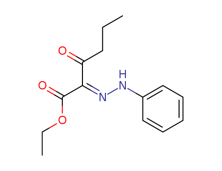 Hexanoic acid, 3-oxo-2-(phenylhydrazono)-, ethyl ester