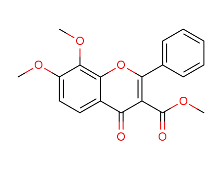 4H-1-Benzopyran-3-carboxylic acid, 7,8-dimethoxy-4-oxo-2-phenyl-,
methyl ester