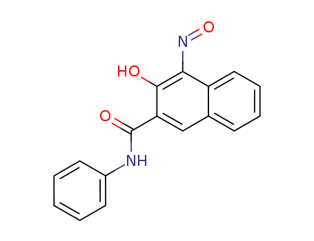 Molecular Structure of 101576-77-6 (2-Naphthalenecarboxamide, 3-hydroxy-4-nitroso-N-phenyl-)