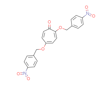 Molecular Structure of 138912-45-5 (2,4,6-Cycloheptatrien-1-one, 4,7-bis[(4-nitrophenyl)methoxy]-)