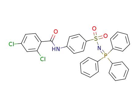 Benzamide,
2,4-dichloro-N-[4-[[(triphenylphosphoranylidene)amino]sulfonyl]phenyl]-