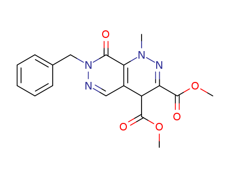 Pyridazino[4,5-c]pyridazine-3,4-dicarboxylic acid, 1,4,7,8-tetrahydro-1-methyl-8-oxo-7-(phenylmethyl)-, dimethyl ester