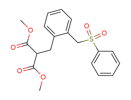 Propanedioic acid, [[2-[(phenylsulfonyl)methyl]phenyl]methyl]-, dimethyl
ester