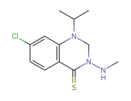 4(1H)-Quinazolinethione,  7-chloro-2,3-dihydro-3-(methylamino)-1-(1-methylethyl)-