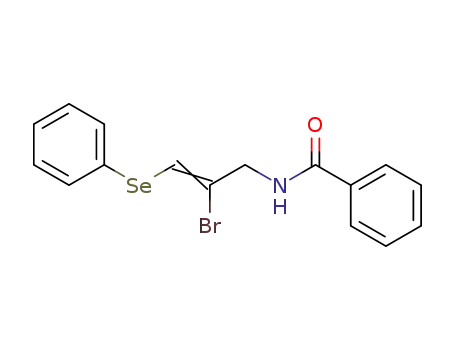 N-((Z)-2-Bromo-3-phenylselanyl-allyl)-benzamide