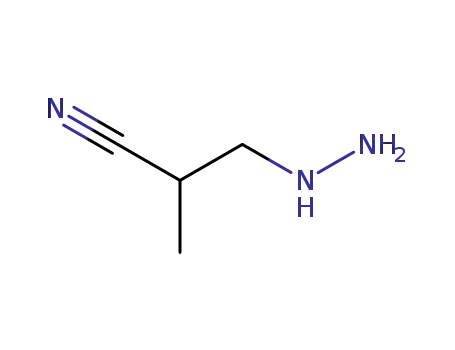 Molecular Structure of 352-16-9 (Propanenitrile, 3-hydrazino-2-methyl-)