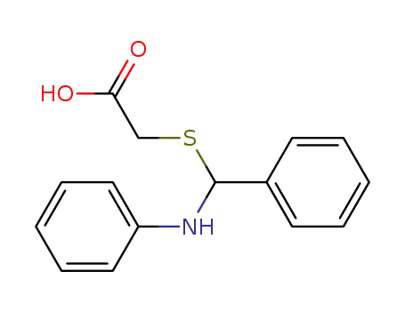 Acetic acid, [[phenyl(phenylamino)methyl]thio]-