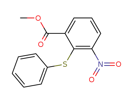 Benzoic acid, 3-nitro-2-(phenylthio)-, methyl ester