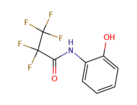 Molecular Structure of 64995-44-4 (Propanamide, 2,2,3,3,3-pentafluoro-N-(2-hydroxyphenyl)-)