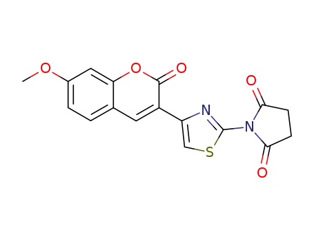 2,5-Pyrrolidinedione,
1-[4-(7-methoxy-2-oxo-2H-1-benzopyran-3-yl)-2-thiazolyl]-