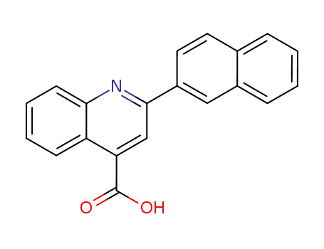 Molecular Structure of 13605-87-3 (2-NAPHTHALEN-2-YL-QUINOLINE-4-CARBOXYLIC ACID)
