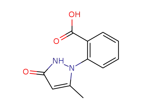Benzoic acid, 2-(2,3-dihydro-5-methyl-3-oxo-1H-pyrazol-1-yl)-