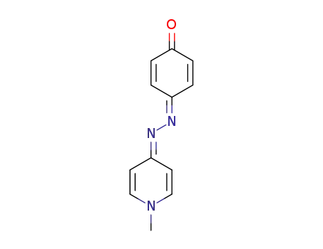 Molecular Structure of 6068-47-9 (2,5-Cyclohexadiene-1,4-dione,
mono[(1-methyl-4(1H)-pyridinylidene)hydrazone])