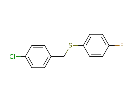 Molecular Structure of 405-30-1 (1-chloro-4-[(4-fluorophenyl)sulfanylmethyl]benzene)