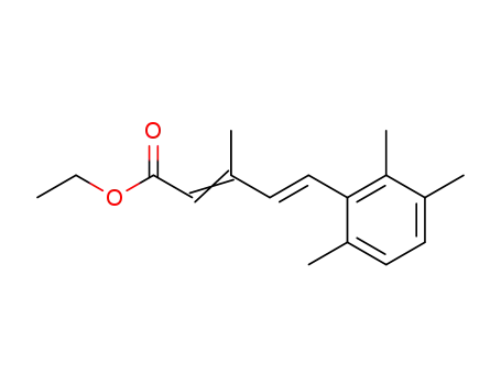 3-methyl-5<i>t</i>-(2,3,6-trimethyl-phenyl)-penta-2ξ,4-dienoic acid ethyl ester