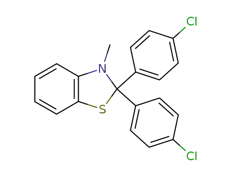 2,2-bis-(4-chloro-phenyl)-3-methyl-2,3-dihydro-benzothiazole