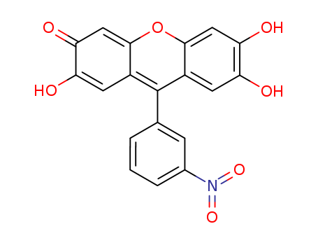 3H-Xanthen-3-one, 2,6,7-trihydroxy-9-(3-nitrophenyl)-