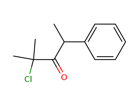 Molecular Structure of 61434-26-2 (3-Pentanone, 2-chloro-2-methyl-4-phenyl-)